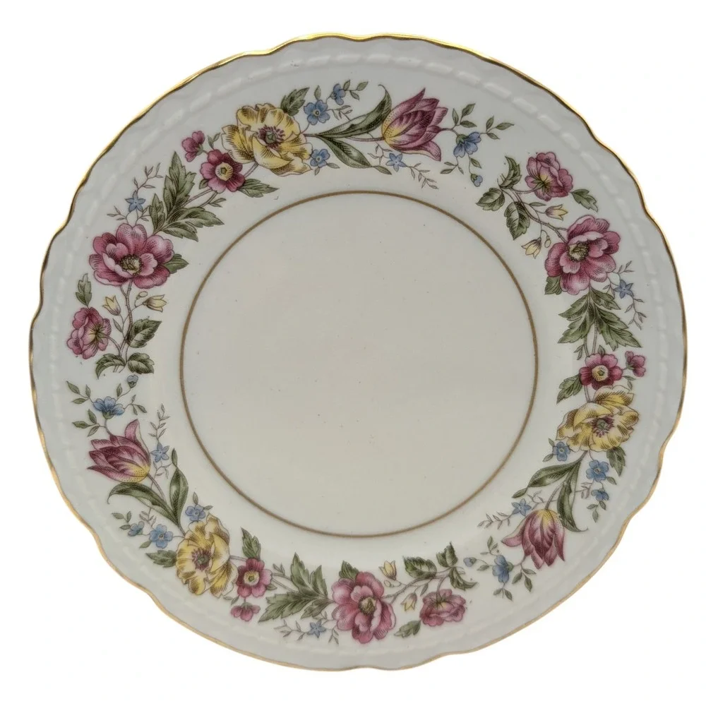 Vintage Royal Jackson Bread Plate Lady Mayfair Vogue Ceramic Scalloped Edge